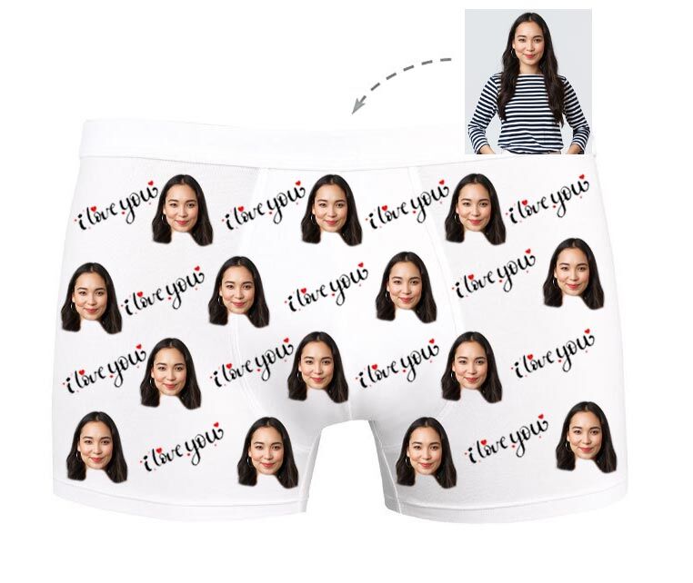 Bokserki z Twoim Zdjęciem Love You